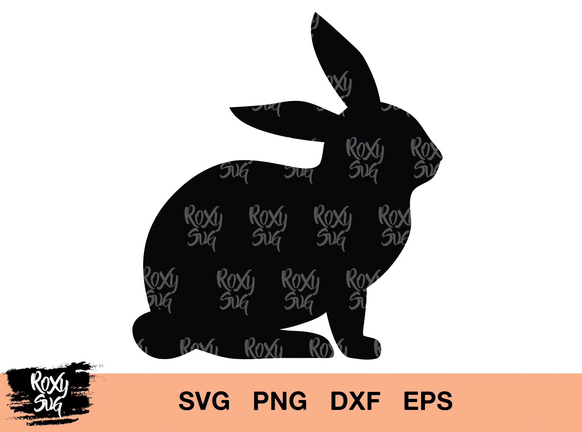 Download Easter Svg Bunny Bunny Silhouette Easter Clipart Easter Svg Files By Lovely Graphics Thehungryjpeg Com