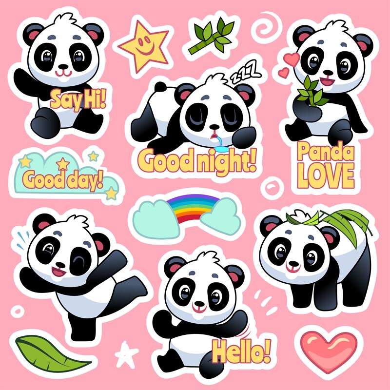 Kawaii Panda Sticker