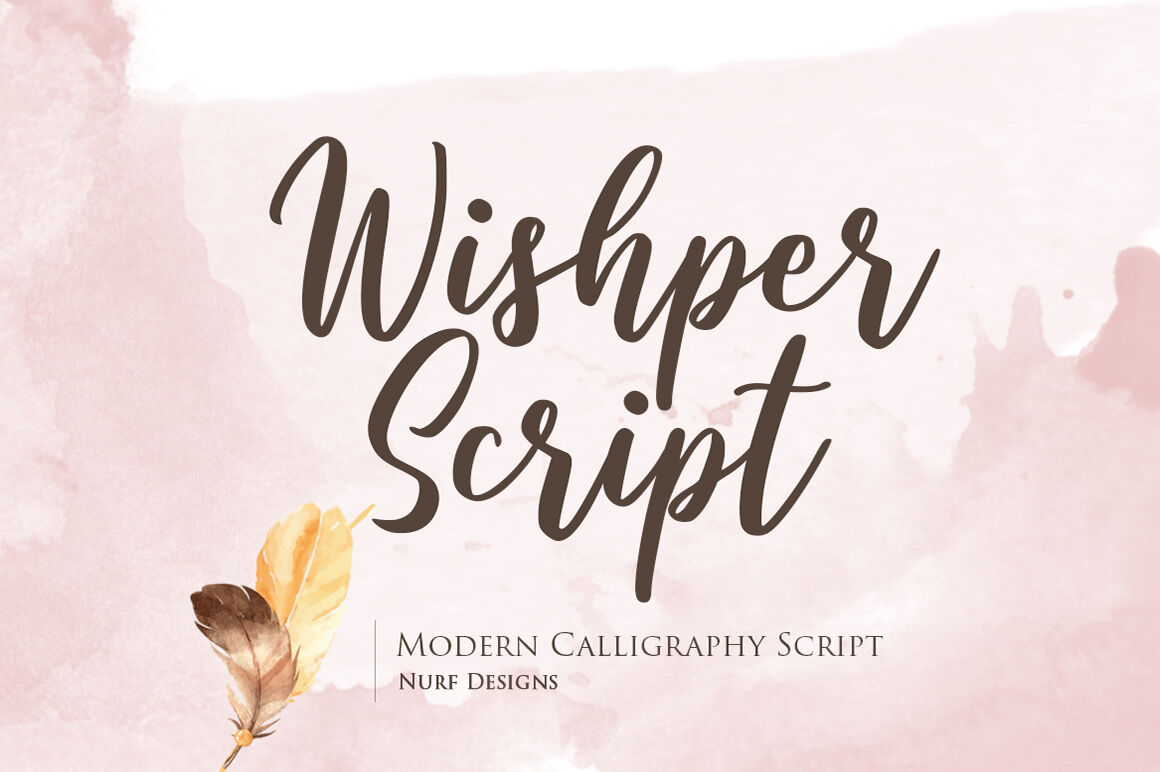 Wishper Script By Nurf Designs Thehungryjpeg Com
