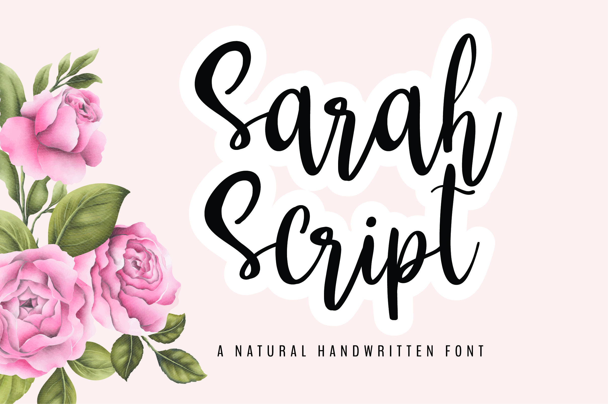 Sarah Script By Rungnoistudio Thehungryjpeg Com