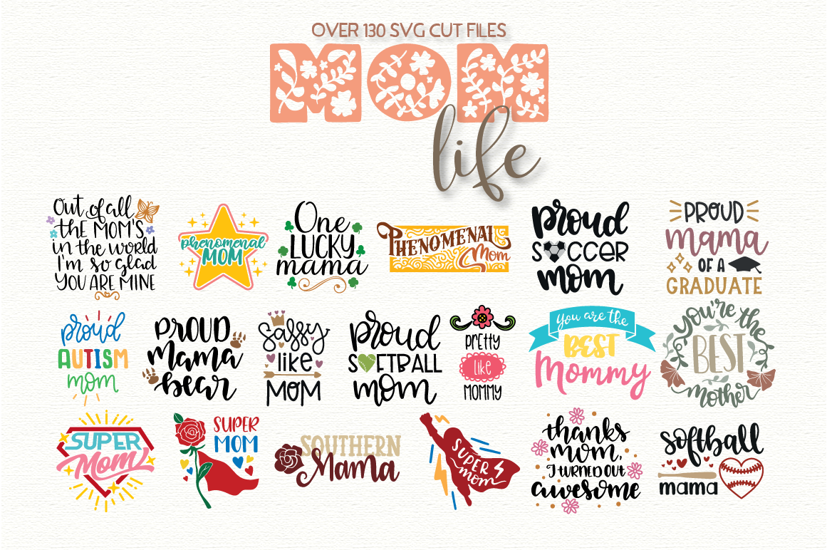 Download The Mom Life SVG Bundle By LoveSVG | TheHungryJPEG.com