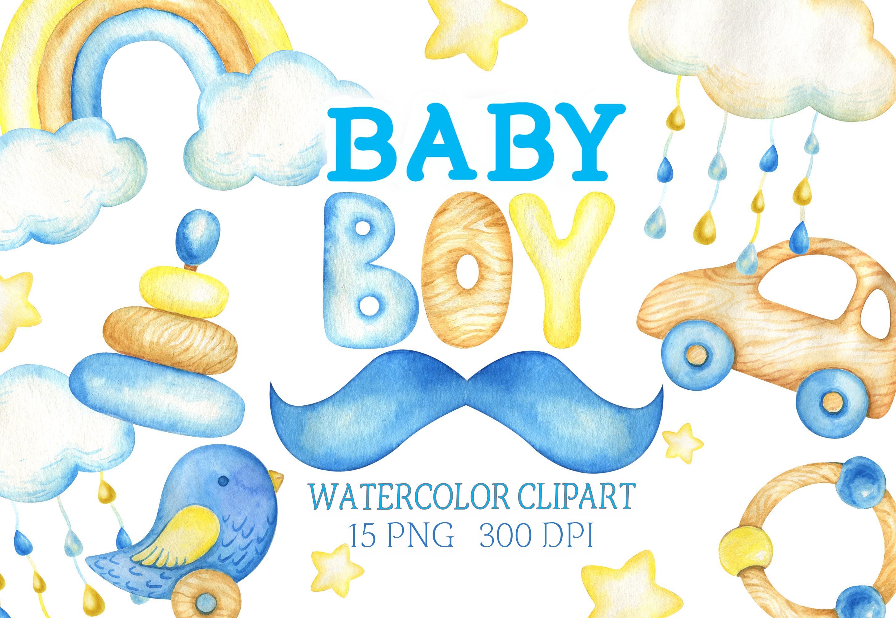 its a baby boy clipart