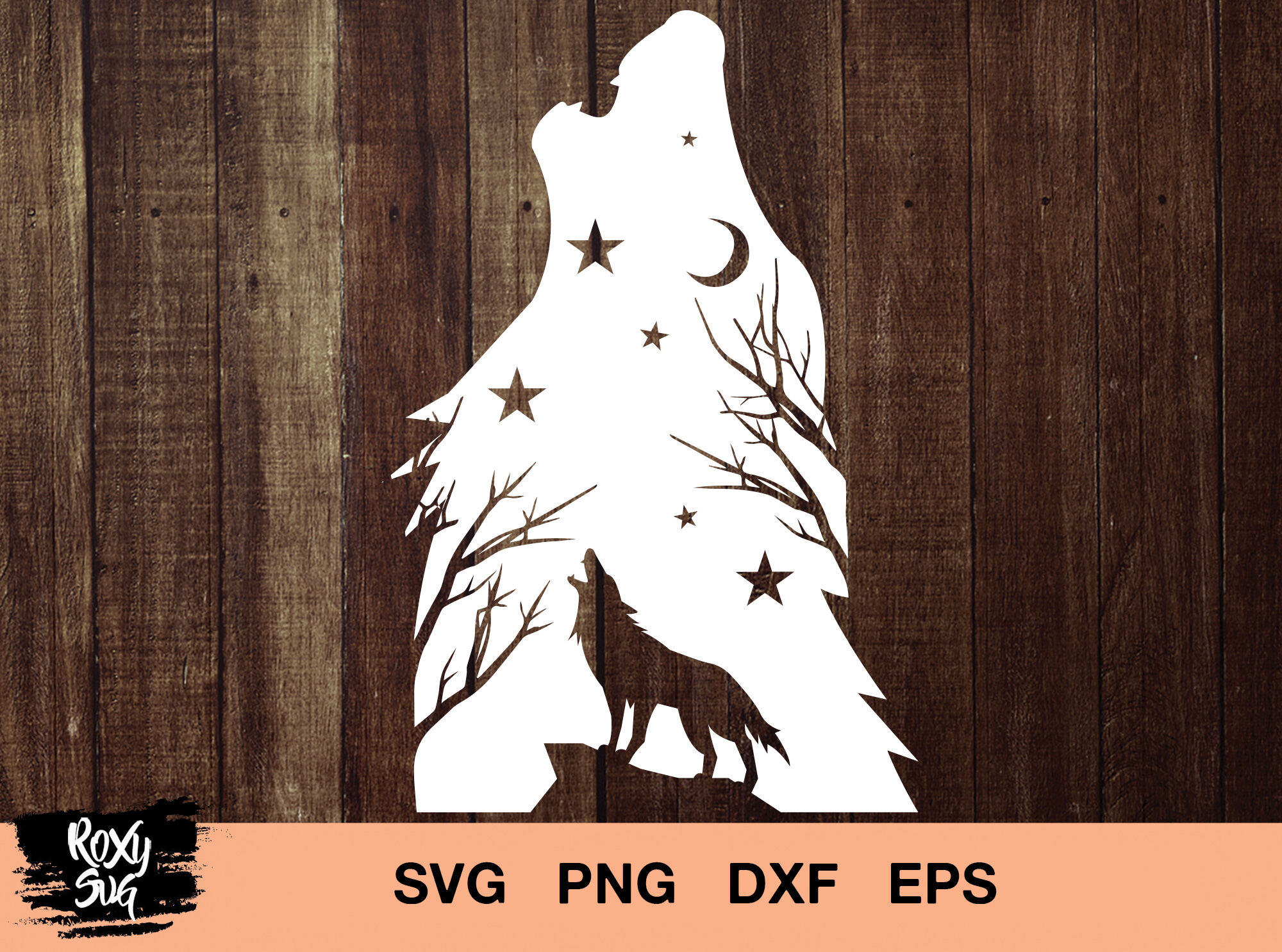 Wolf Svg Design File Wolf Cricut Design File Wolf Outline Decal Wolf Clipart Wild Wolf  SVG Wolf SVG Cut File Wolf PNG WS261
