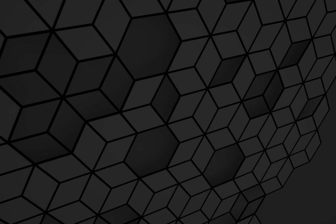 Black Hexagon Backgrounds By ArtistMef | TheHungryJPEG