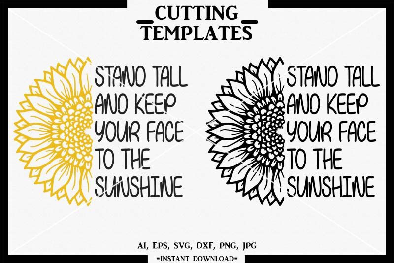 Free Free Svg Cricut Silhouette Sunflower Svg Free SVG PNG EPS DXF File