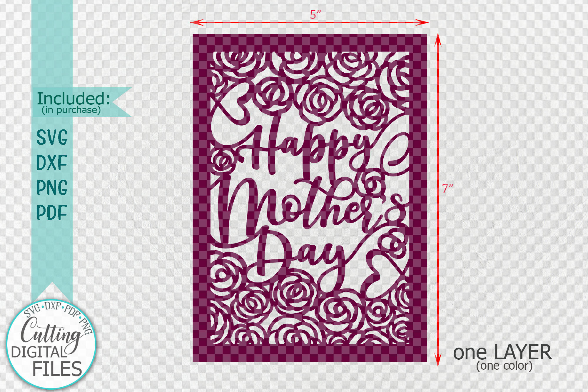 Happy mother/'s day cut file svg dxf fcm Silhouette cut file for cutting machines Happy mother/'s day design svg Happy mother/'s day svg