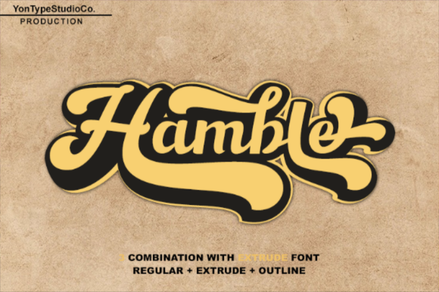 Hamble Font By Yontypestudio Co Thehungryjpeg Com