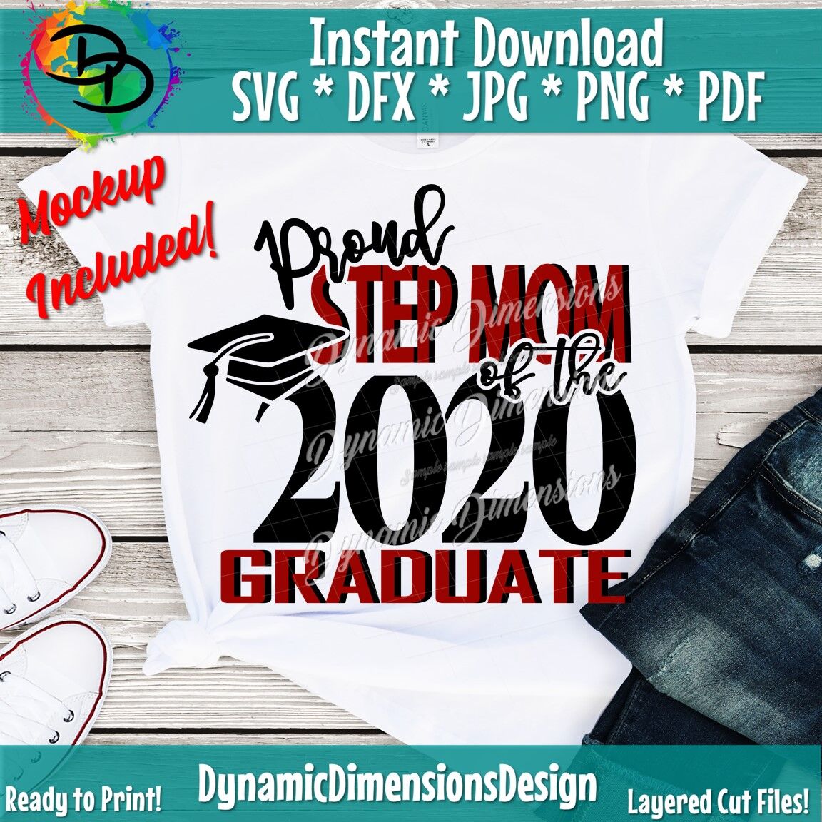 Download Proud Step Mom Of The Grad Svg Proud Step Mom Svg Graduate Svg Grad By Dynamic Dimensions Thehungryjpeg Com
