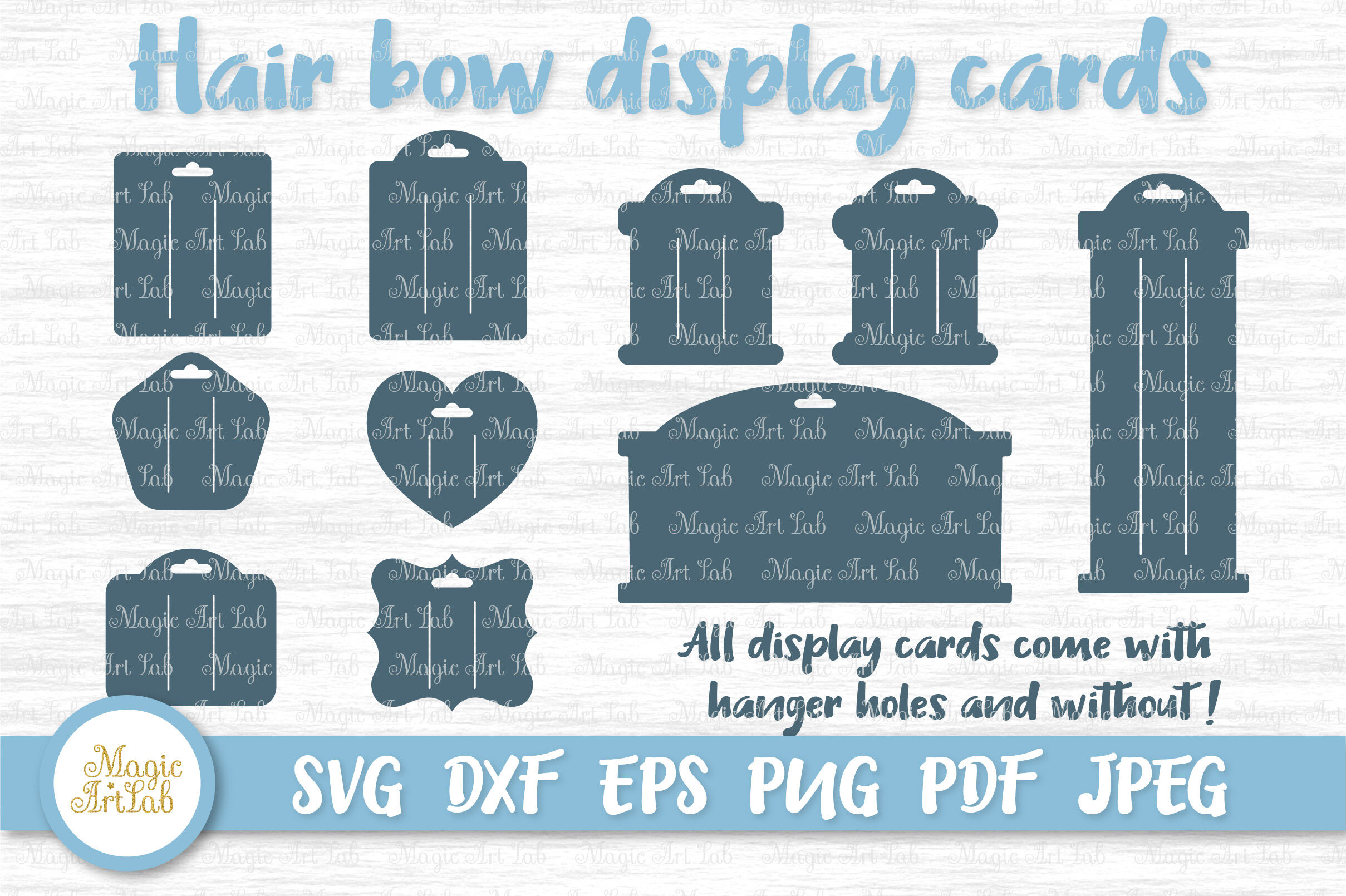 Hair bow card svg, Hair bow card template, Bow display ...