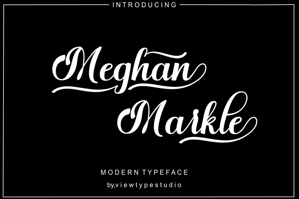 Meghan Markle Script By Viewtypestudio Thehungryjpeg Com