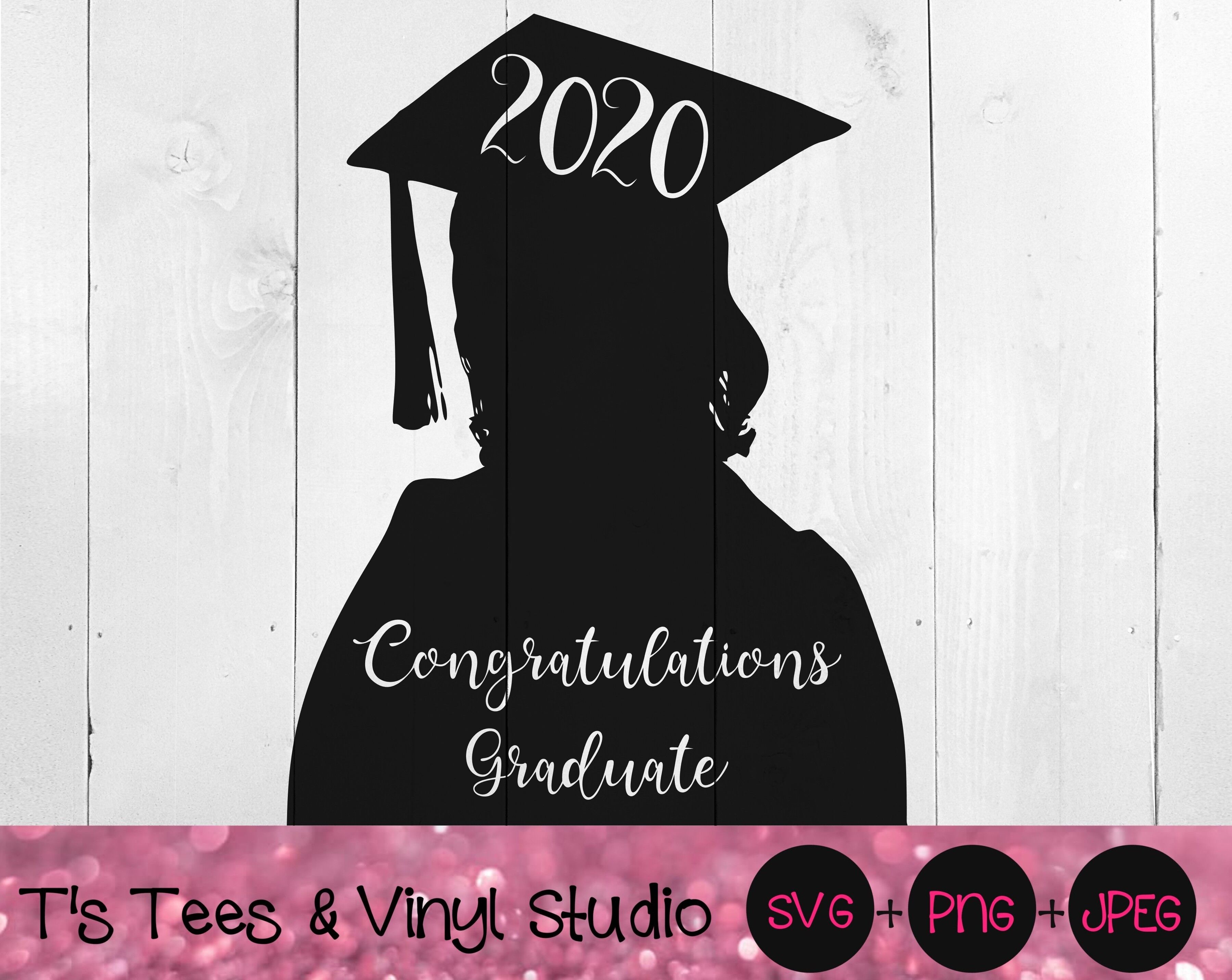 2020 Congratulations Graduate Svg Congrats Grad Svg Girl Graduate Sv By T S Tees Vinyl Studio Thehungryjpeg Com