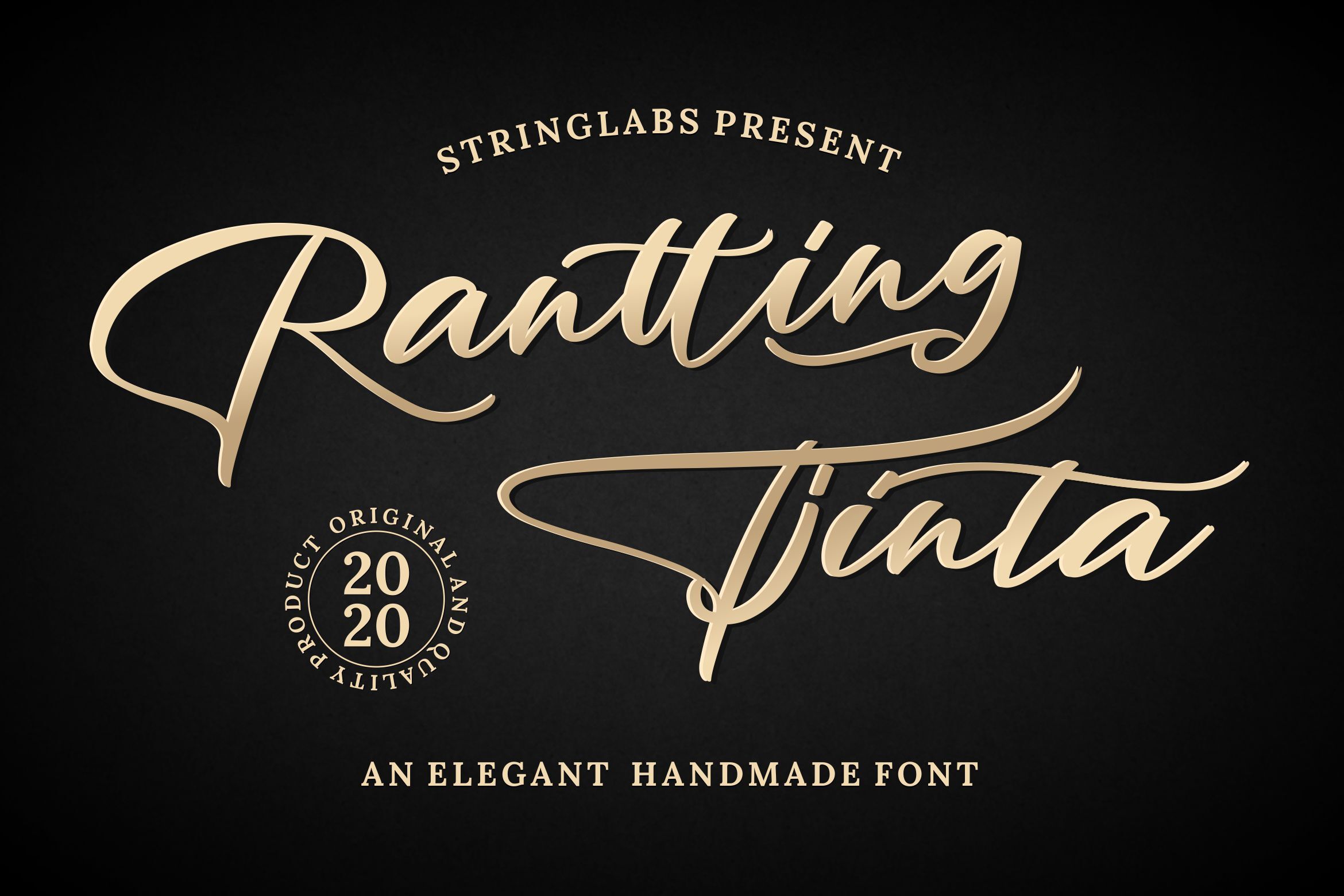 Rantting Tjinta Stylish Script Font By Stringlabs Thehungryjpeg Com