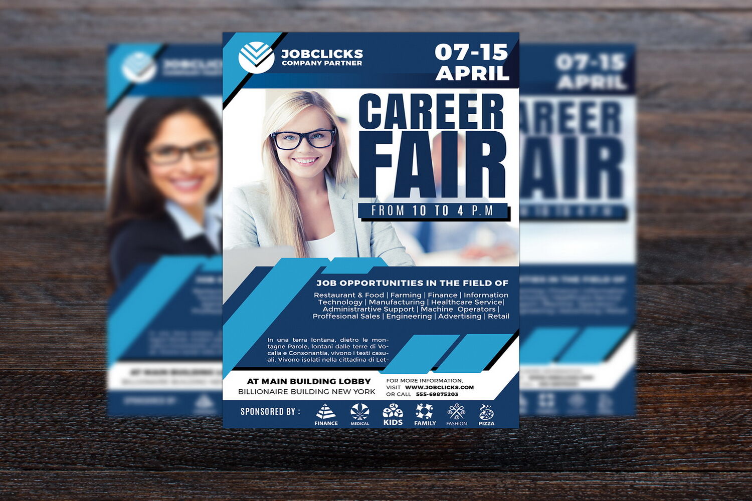 Job Career Company Flyer By Design Addict | TheHungryJPEG.com