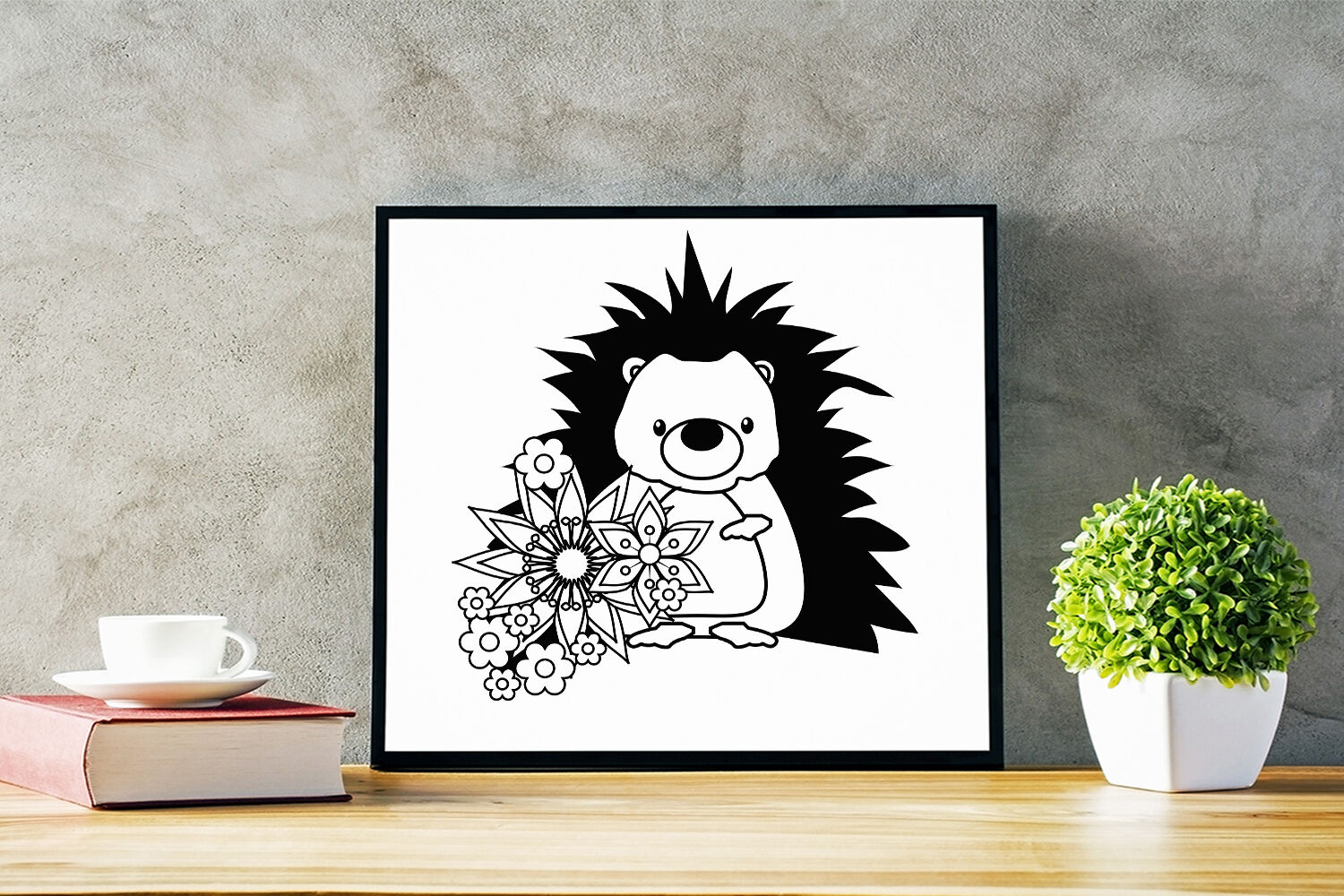 Download Floral Hedgehog Svg Cut File By Sintegra Thehungryjpeg Com