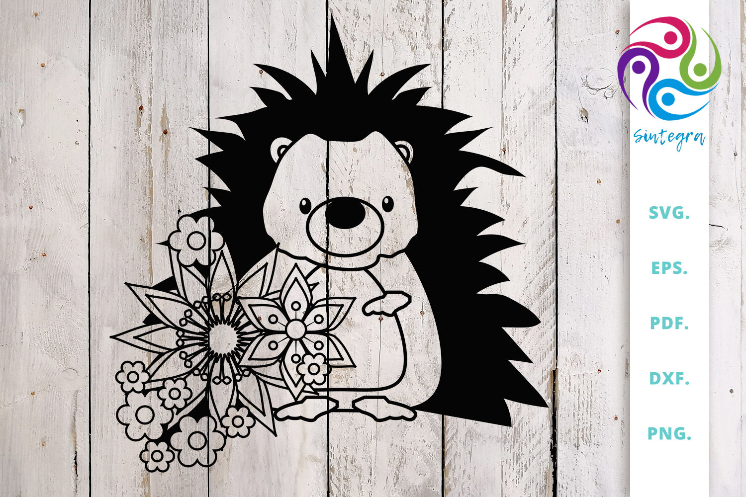 Download Floral Hedgehog Svg Cut File By Sintegra Thehungryjpeg Com