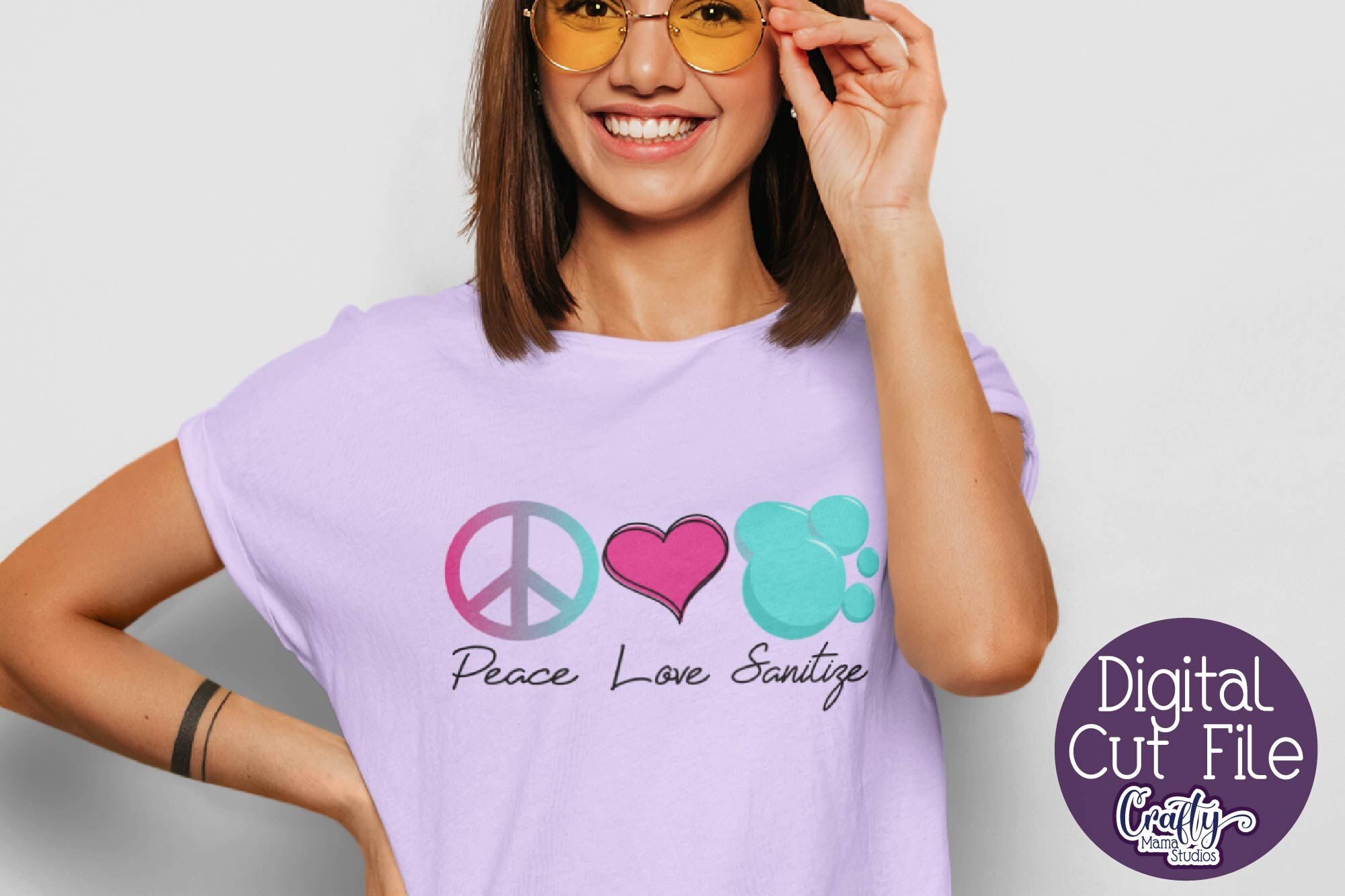 Download Peace Love Sanitize Svg Quarantine Svg Wash Your Hands By Crafty Mama Studios Thehungryjpeg Com