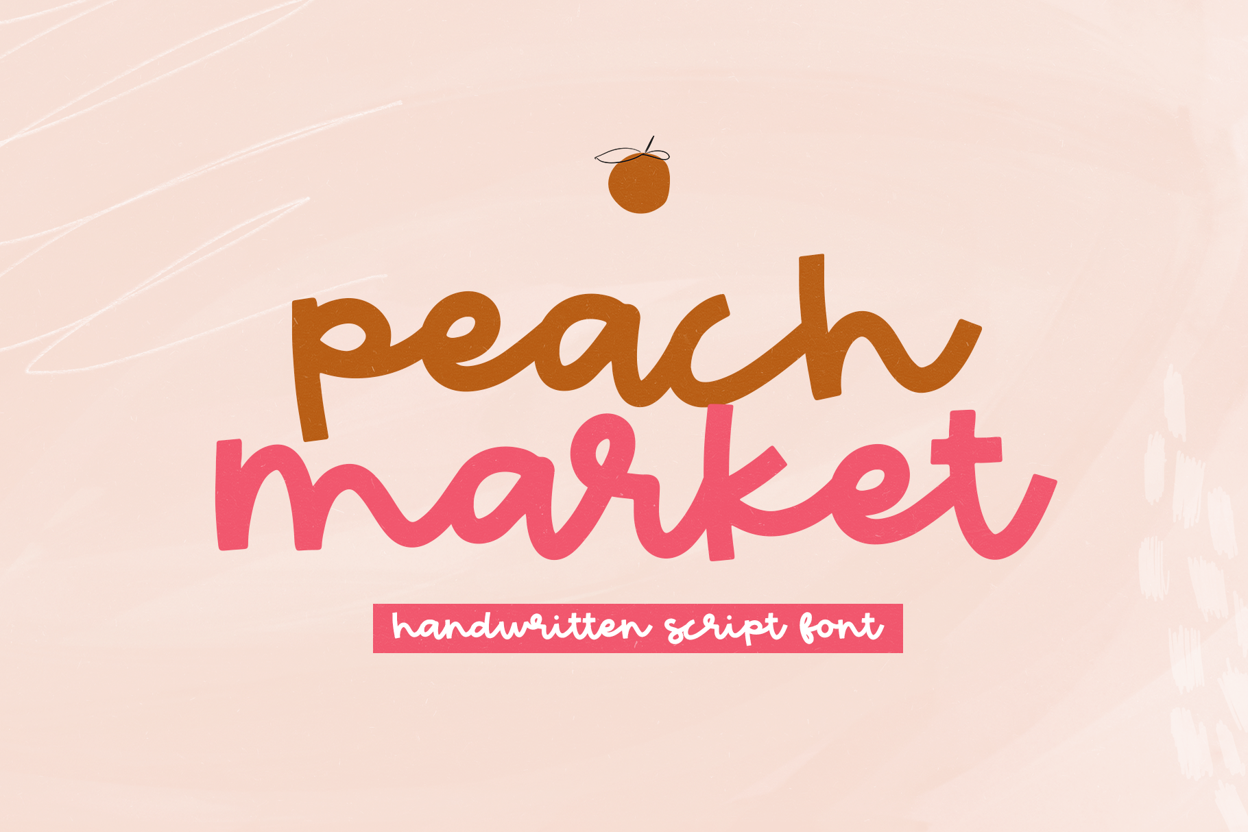 Peach Market Handwritten Script Font By Ka Designs Thehungryjpeg Com
