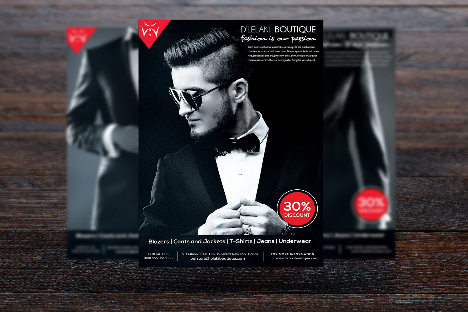 Fashion Boutique Promotion Flyer By Design Addict Thehungryjpeg Com