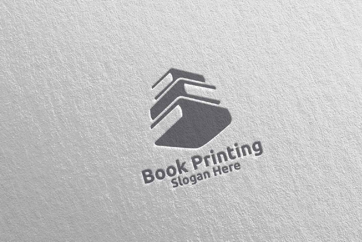 Book Printing Company Logo Design 87 By Denayunethj Thehungryjpeg Com
