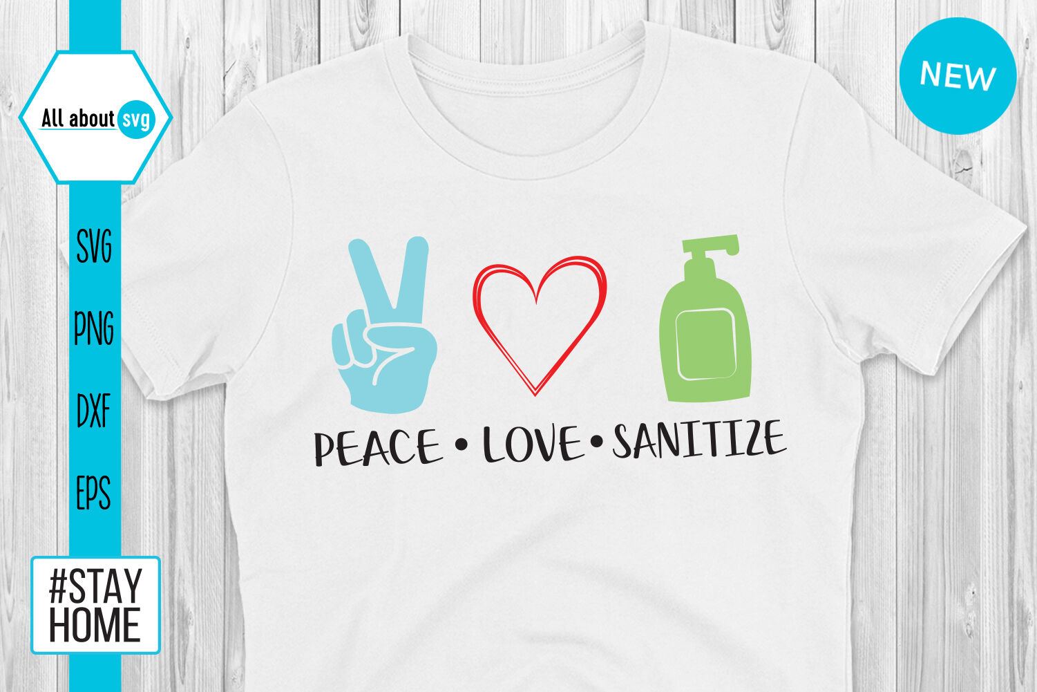 Download Peace Love Sanitize Svg By All About Svg Thehungryjpeg Com