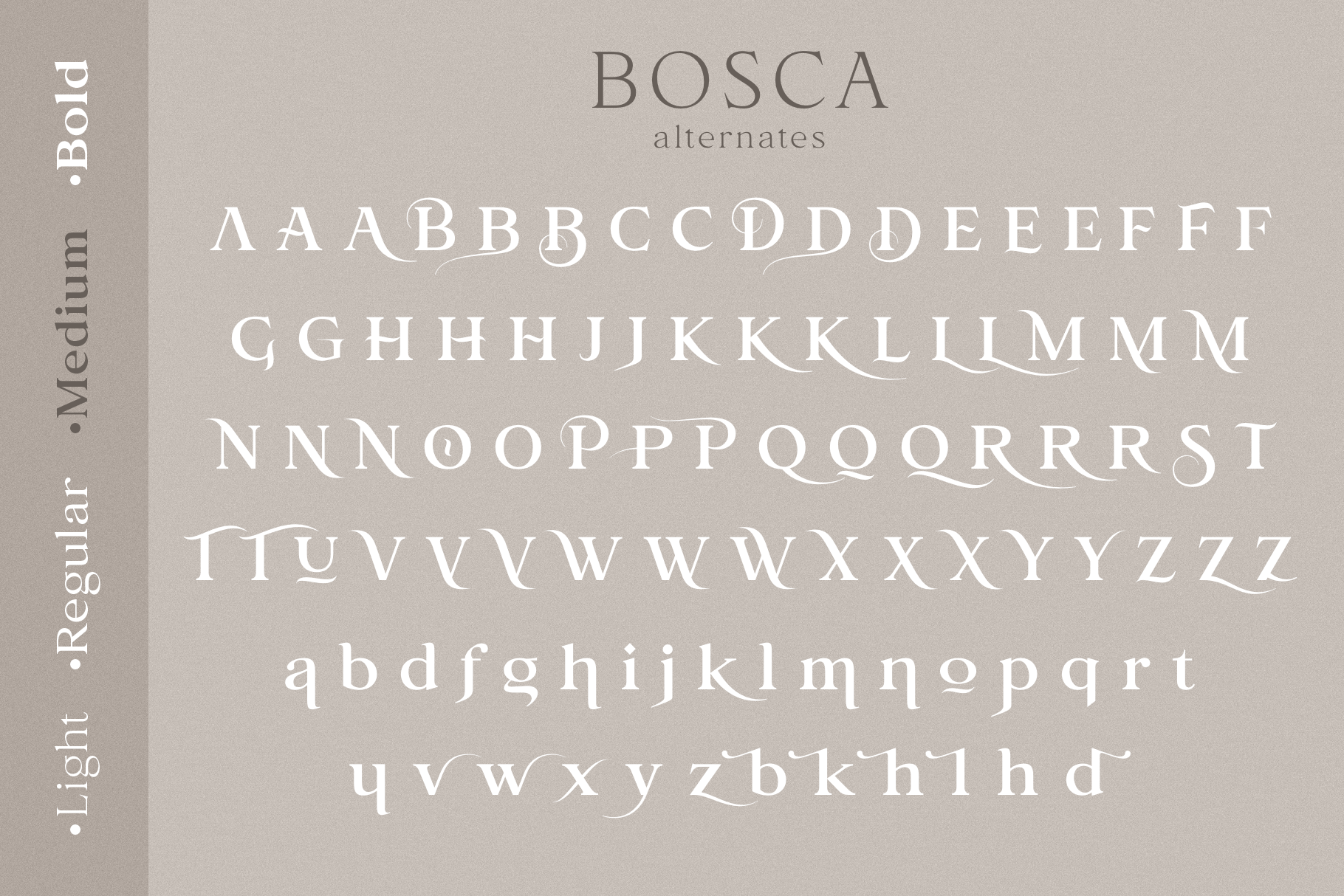 Bosca Family By Larin Type Co Thehungryjpeg Com