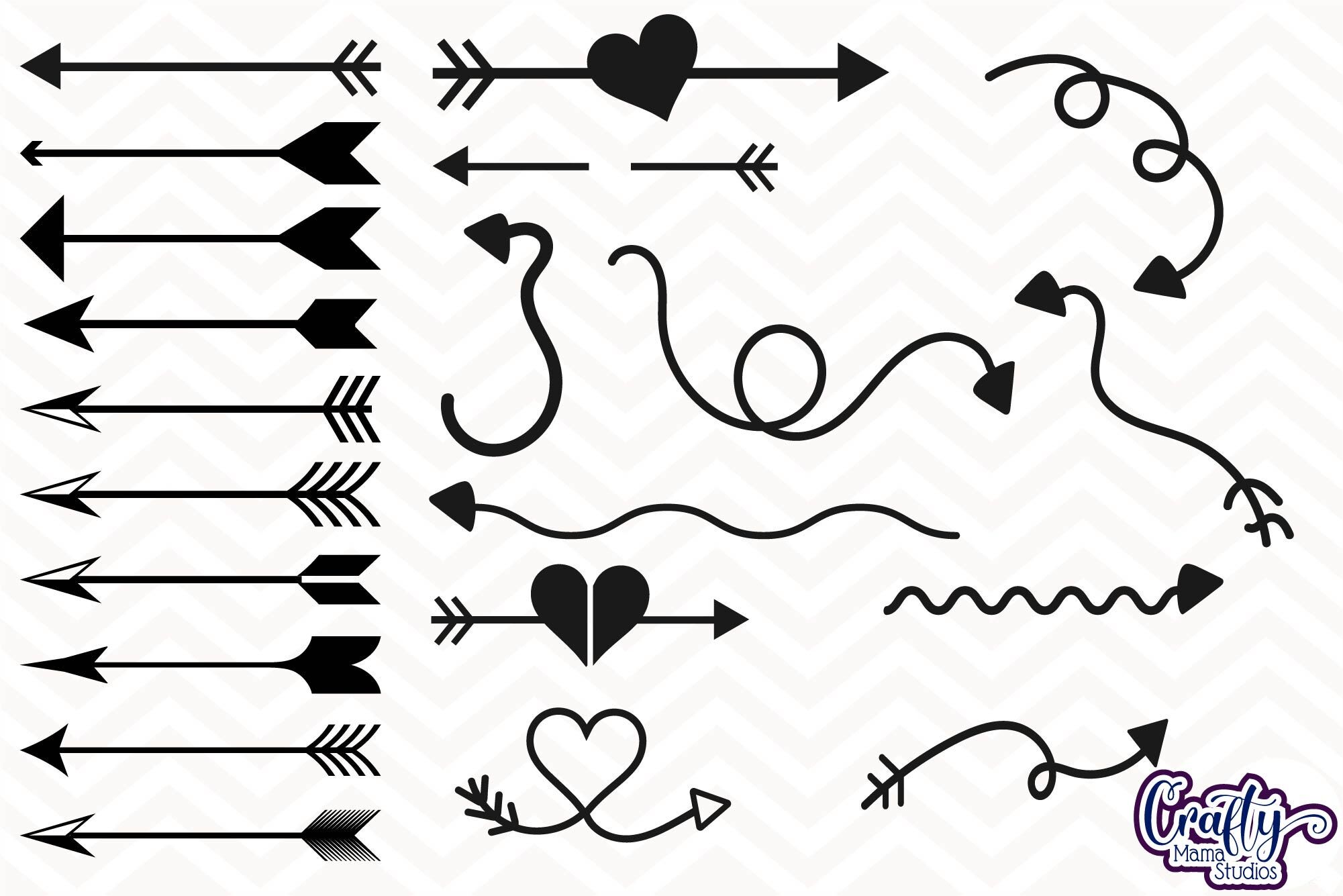 Download Arrow SVG, Arrow Bundle Sublimation, PNG, Split Arrow, Heart By Crafty Mama Studios ...