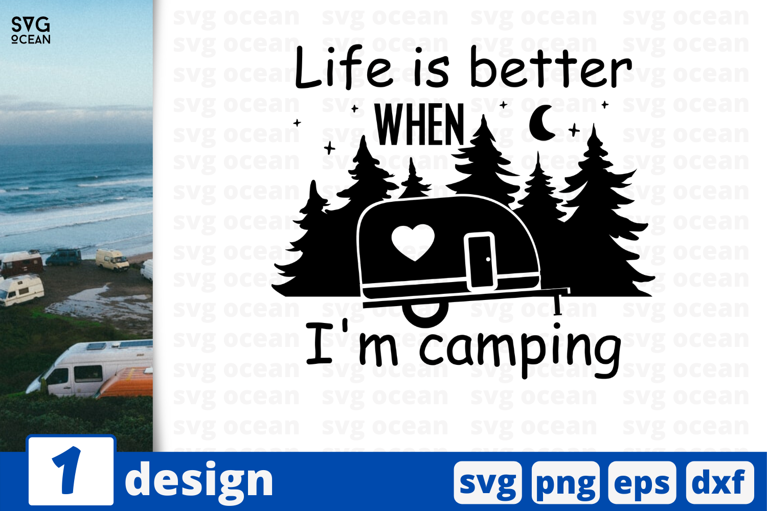 1 LIFE IS BETTER WHEN IM CAMPING svg bundle, quotes cricut ...