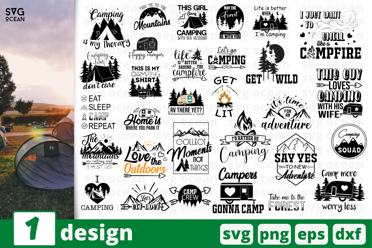 Download 30 Camping Svg Bundle Quotes Cricut Svg By Svgocean Thehungryjpeg Com