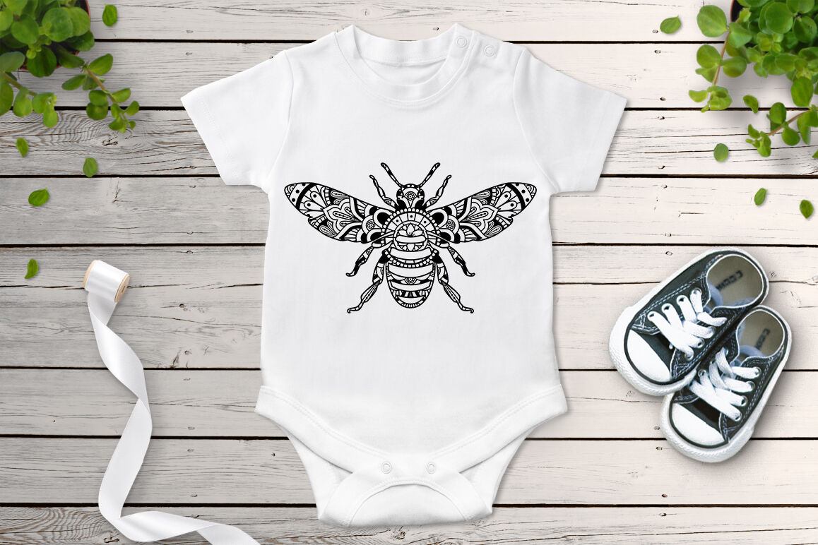 Bee Mandala SVG, Mandala Bee SVG Cut Files, Bee Mandala ...