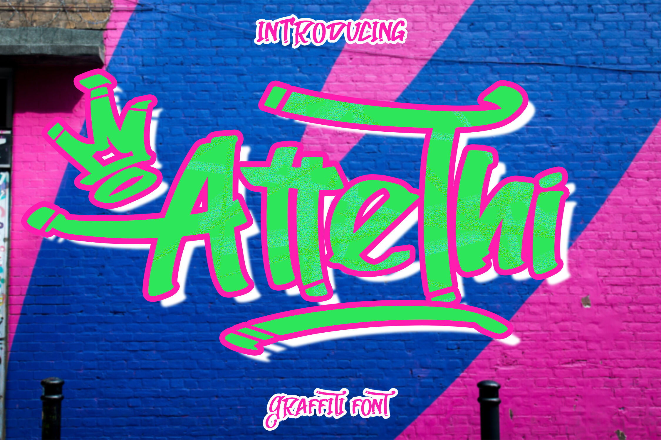 Attethi Graffiti Font By Ntc Graphic Thehungryjpeg Com