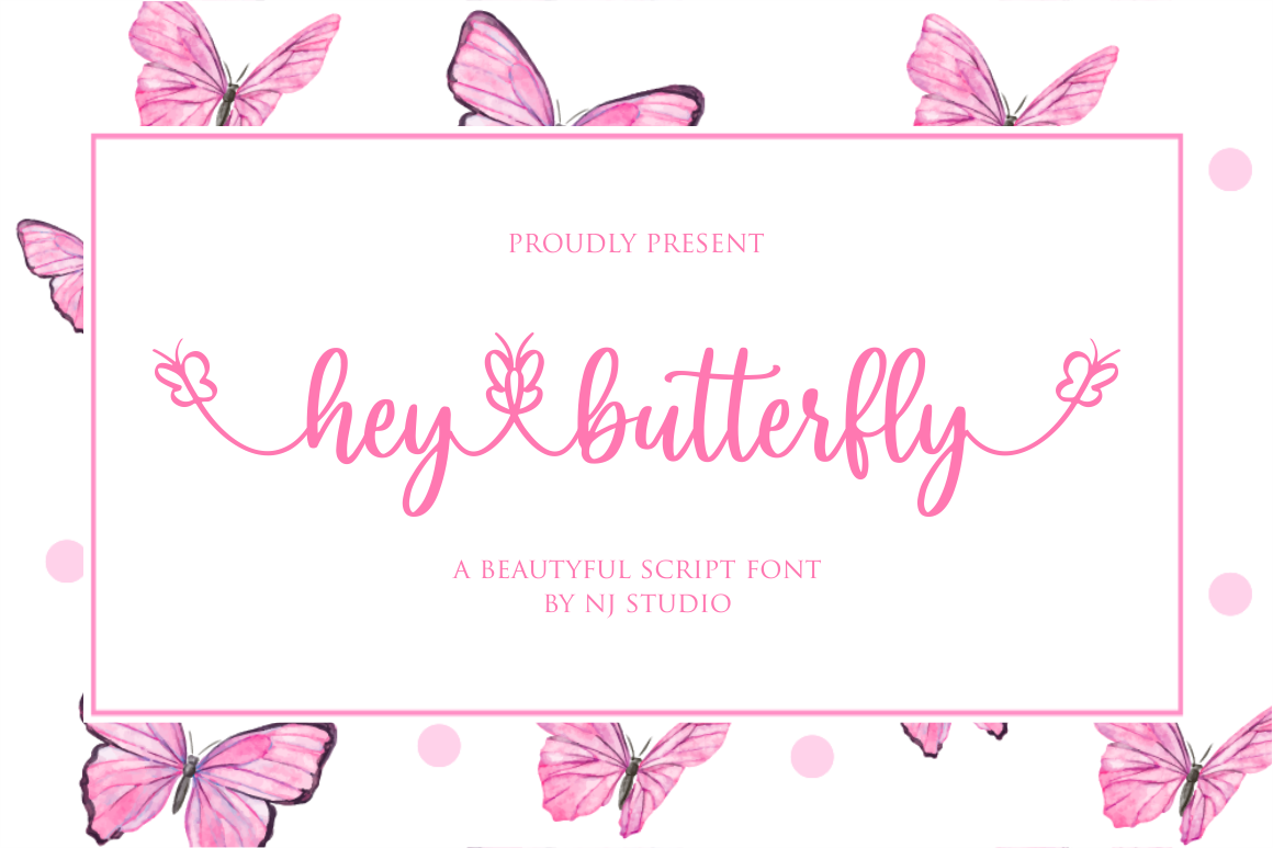 Hey Butterfly By Nj Studio Thehungryjpeg Com