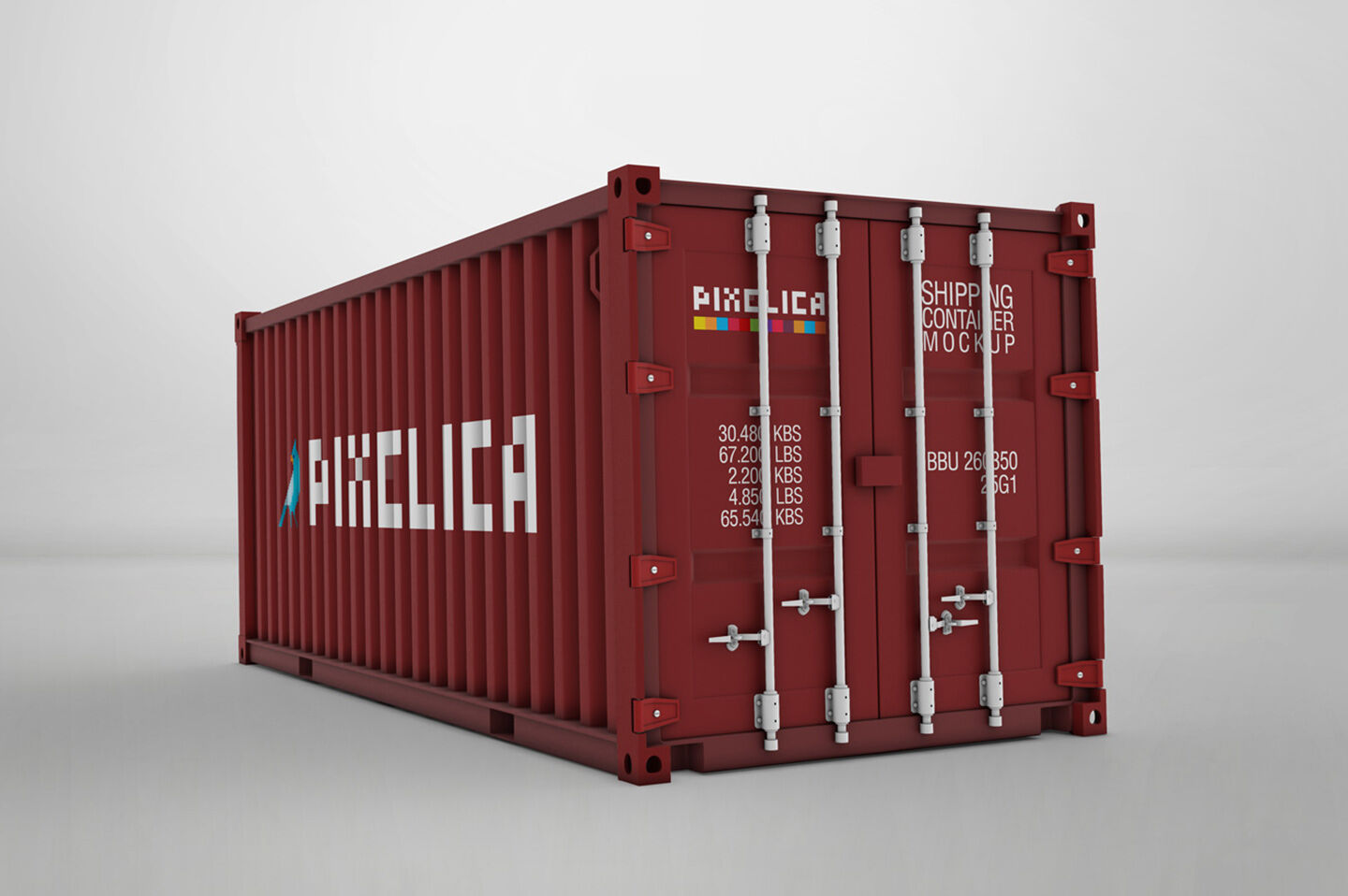 Download Shipping Container Mockup By Pixelica21 | TheHungryJPEG.com