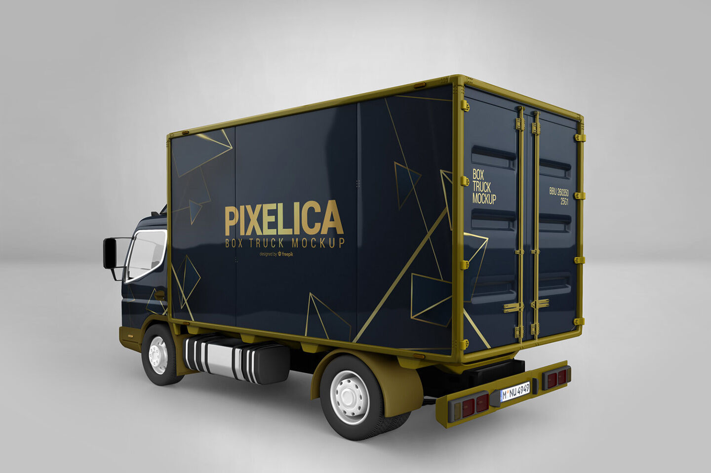 Download Box Truck Mockup By Pixelica21 | TheHungryJPEG.com