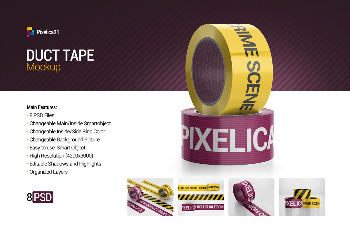 Download Duct Tape Free Mockup Yellowimages