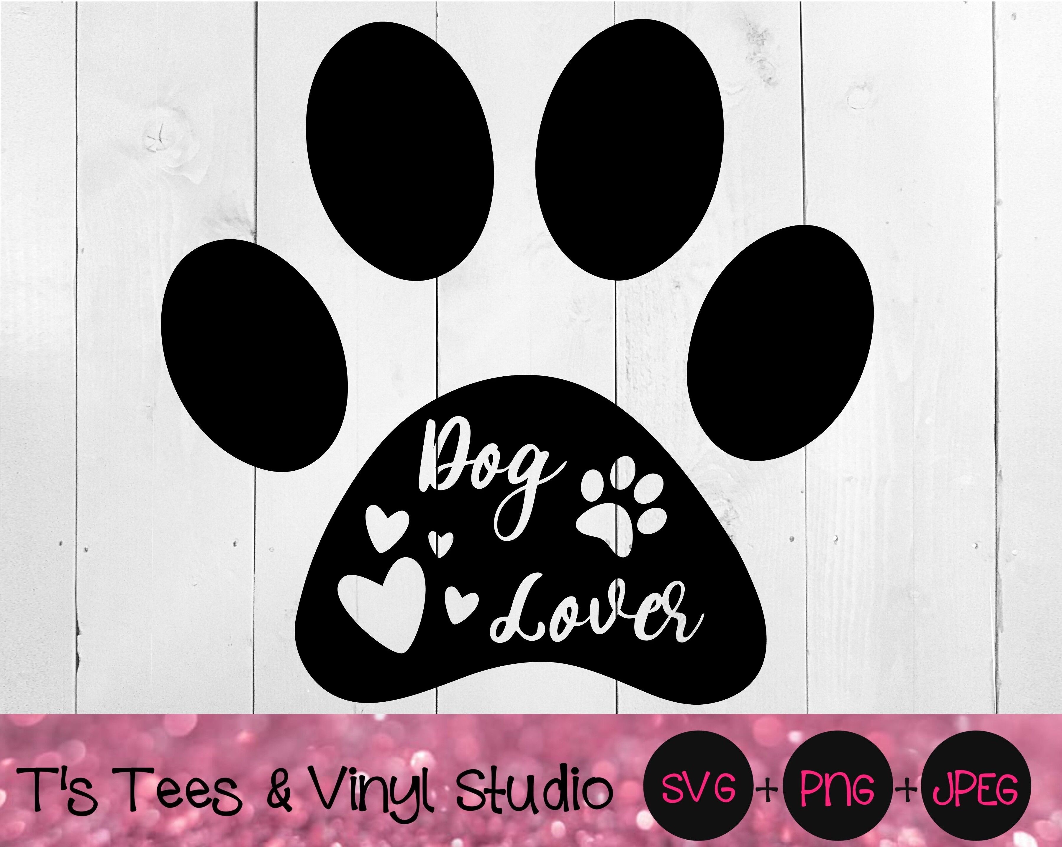 Dog Svg Paw Svg Paw Print Svg Dog Lover Svg Dog Paw Svg Knockout By T S Tees Vinyl Studio Thehungryjpeg Com