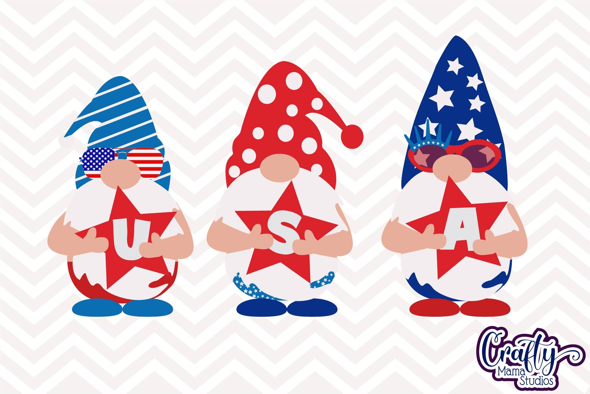 Download 4th Of July Svg Gnome Clipart Independence Day Gnomes Usa By Crafty Mama Studios Thehungryjpeg Com
