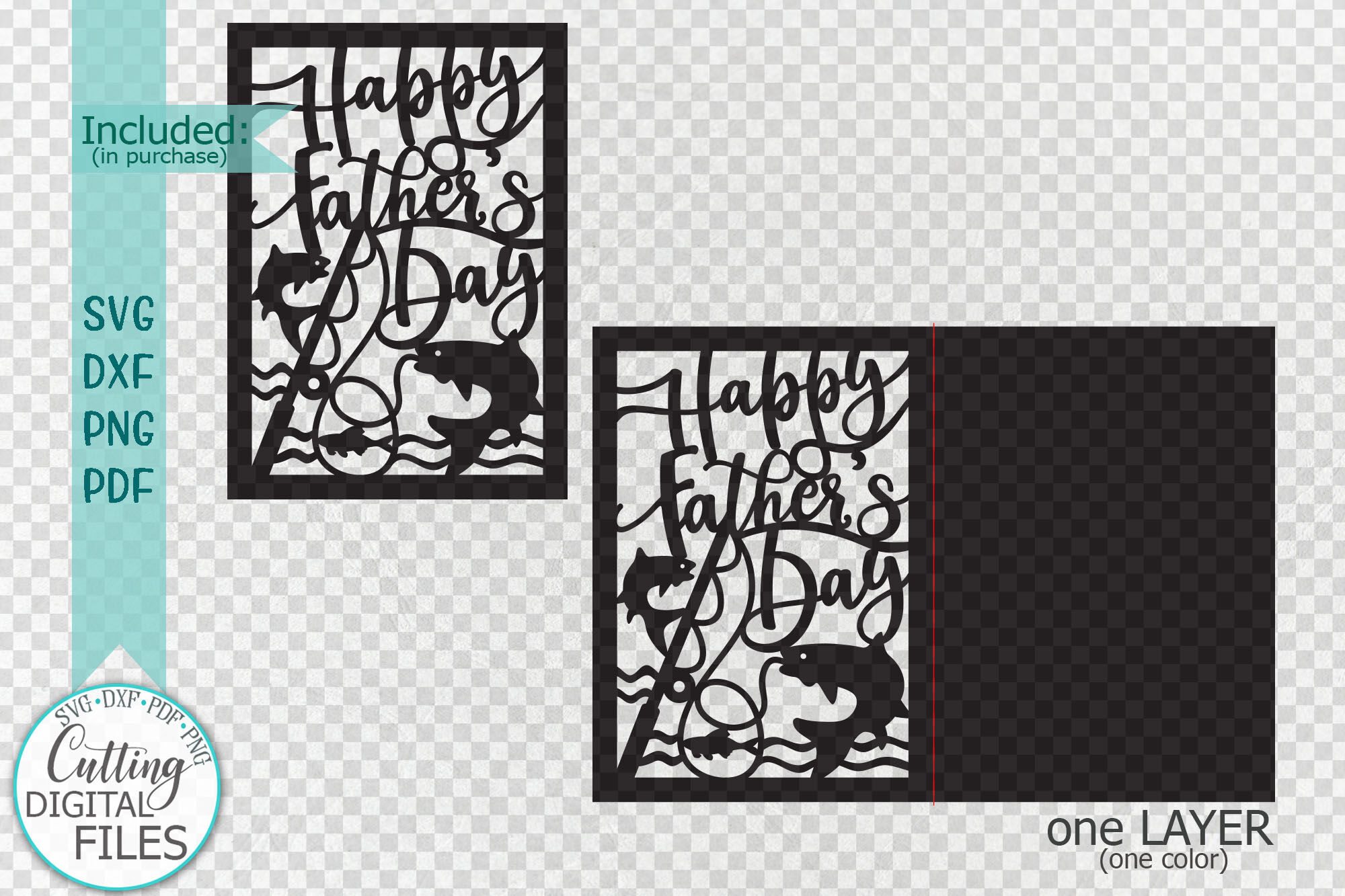 Happy Fathers day card for paper laser cut cricut svg dxf ...
