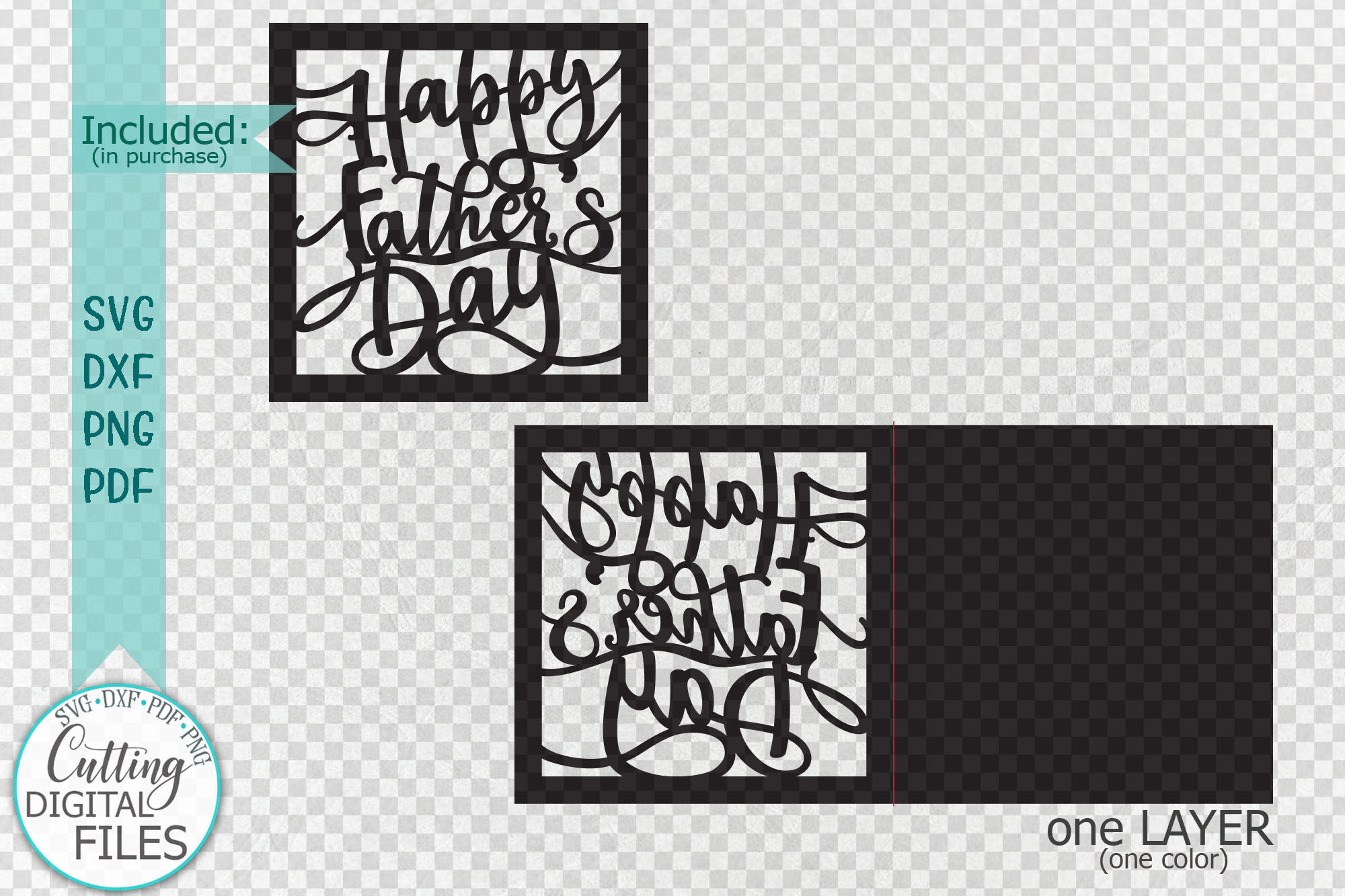 Download Happy Fathers Day Cut Out Card Laser Cut Cricut Svg Dxf Png By Kartcreation Thehungryjpeg Com SVG, PNG, EPS, DXF File