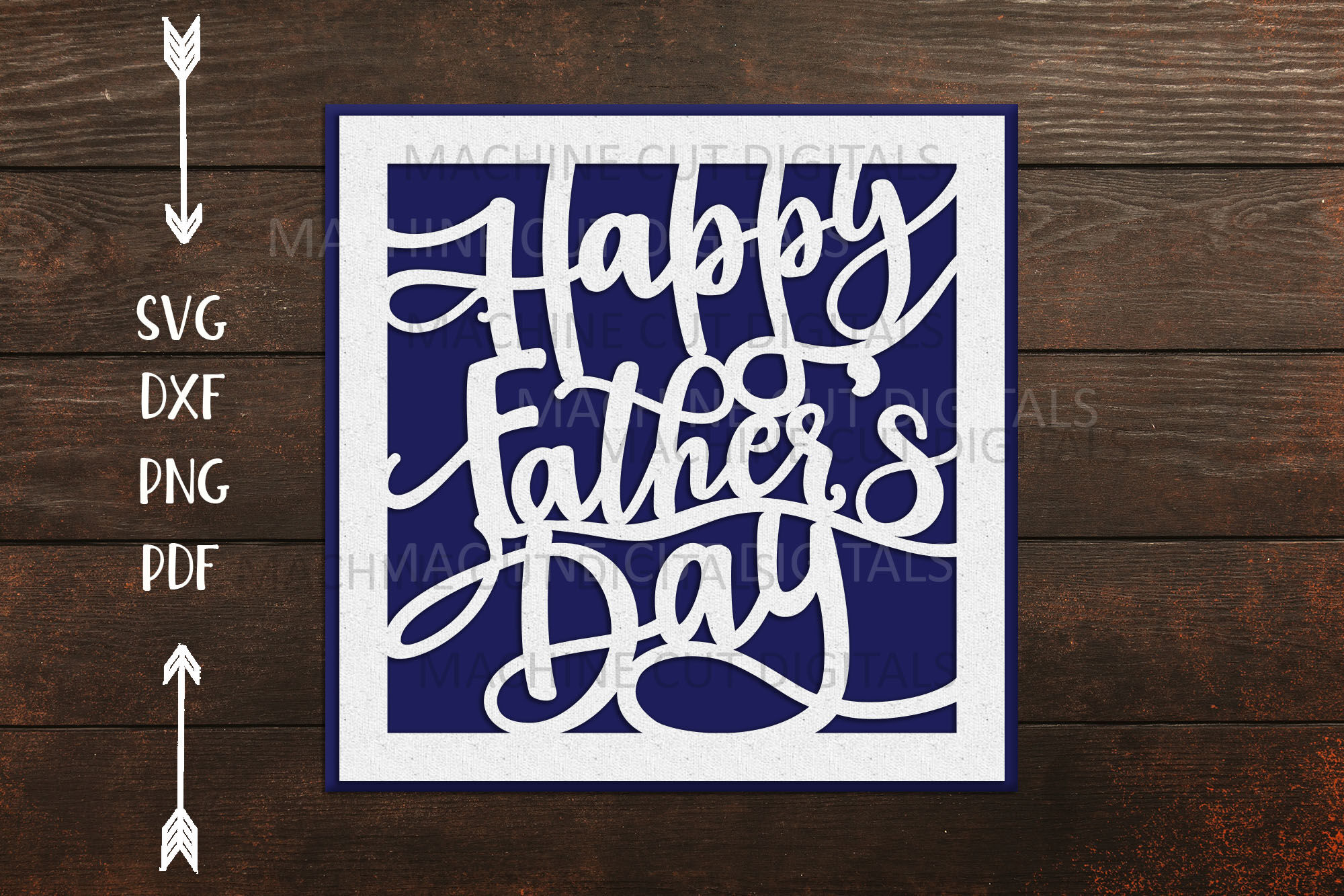 Happy Fathers Day Cut Out Card Laser Cut Cricut Svg Dxf Png By | My XXX