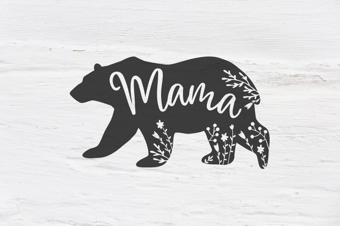 Download Mama bear , Floral bear SVG, EPS, PNG, DXF By Tabita's shop T...