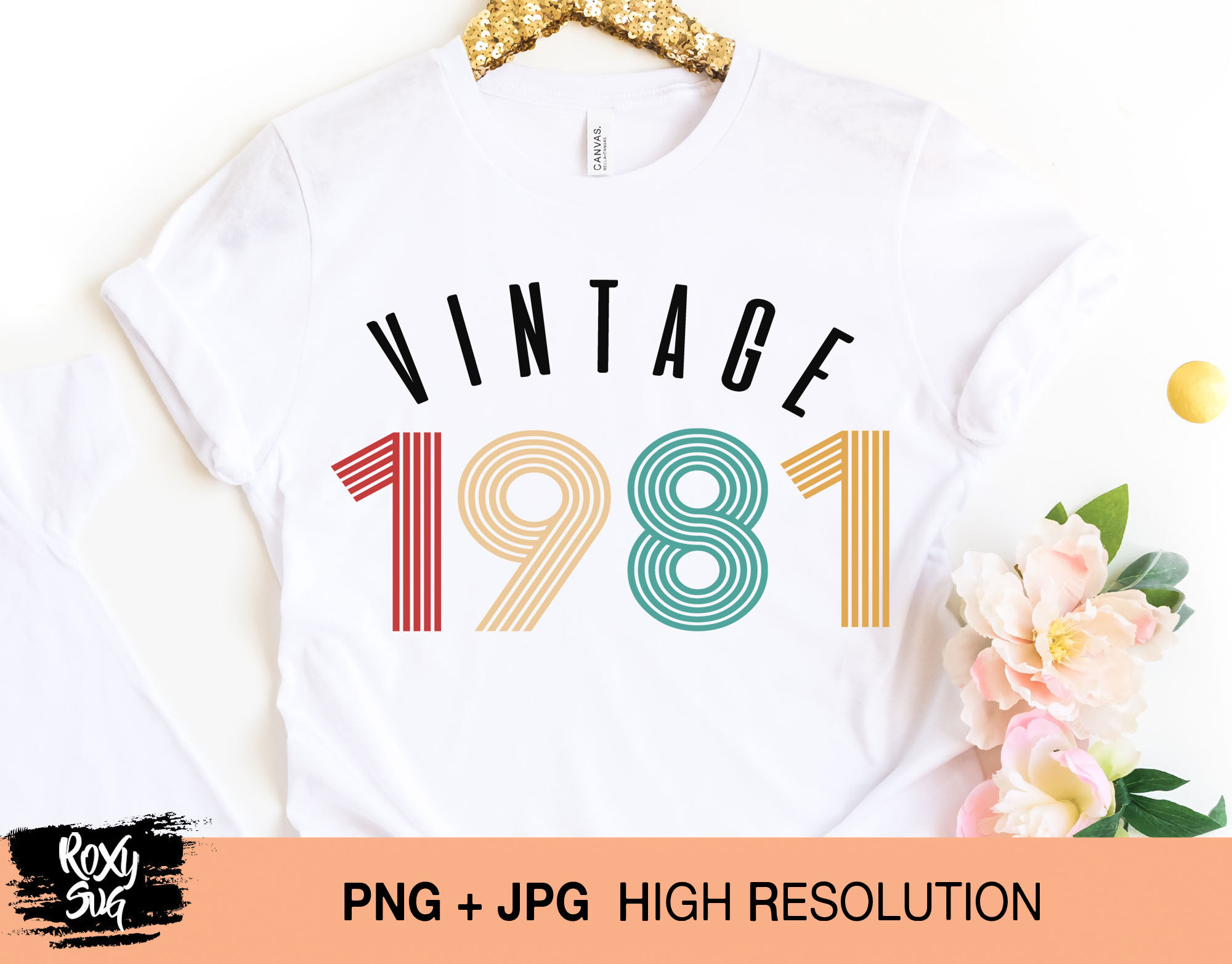 Vintage 1981 Svg Jpg Eps Png Download 39th Birthday 1981 Birthday SVG