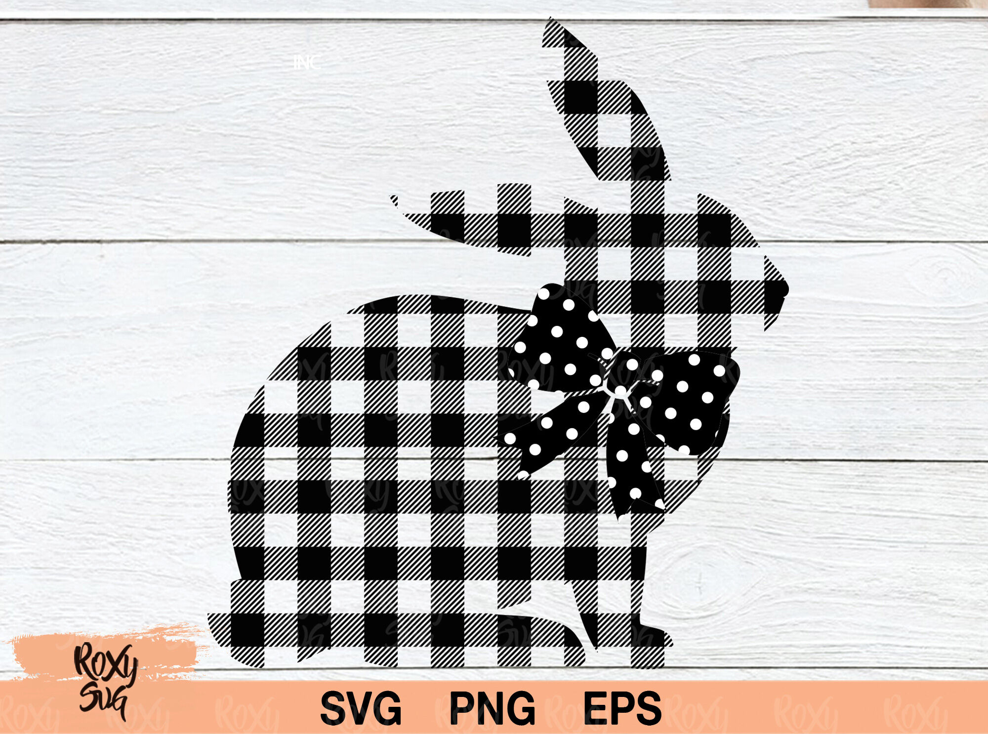 Easter Svg Buffalo Plaid Easter Bunny Bunny Silhouette Easter Clipart Easter Svg Files For Cricut Rabbit Svg Svg Files For Cricut By Lovely Graphics Thehungryjpeg Com