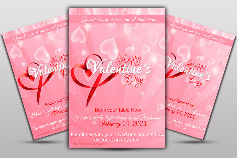 Valentines Day Flyer By Ayme Designs | TheHungryJPEG