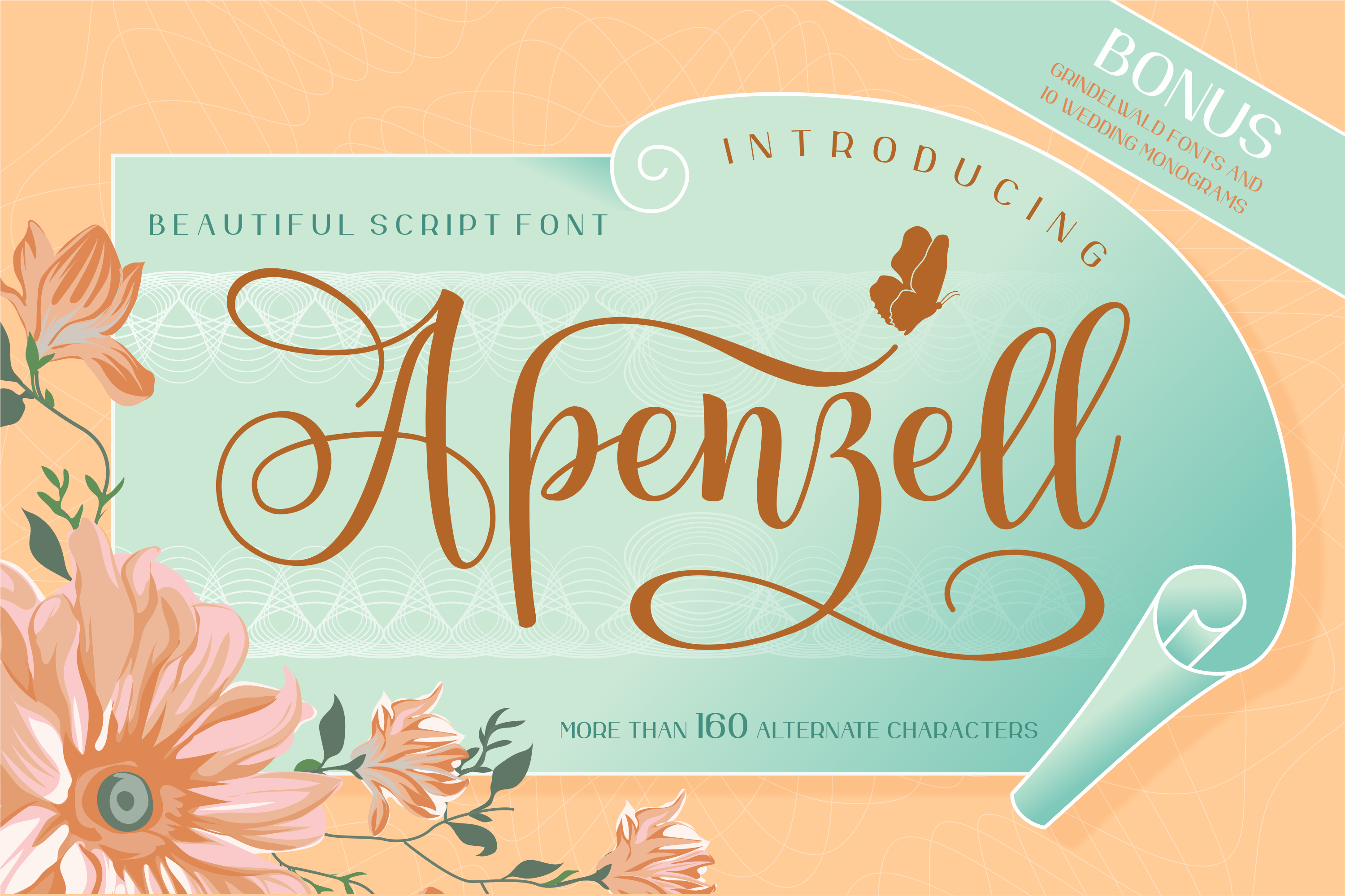 Apenzell Script 2 Font By Mukhtype Thehungryjpeg Com
