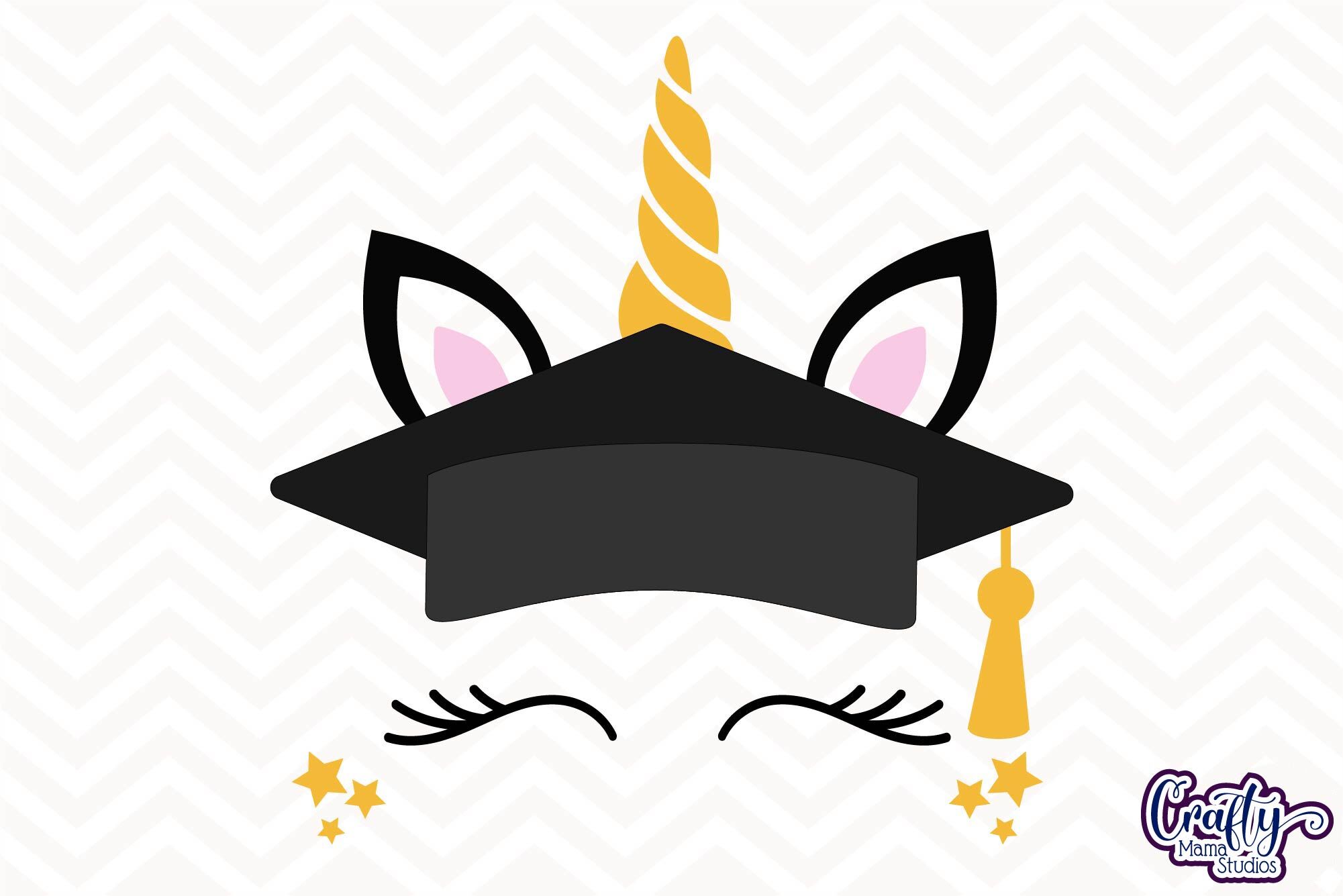 Download Graduation Svg Unicorn Svg Unicorn Face Svg By Crafty Mama Studios Thehungryjpeg Com