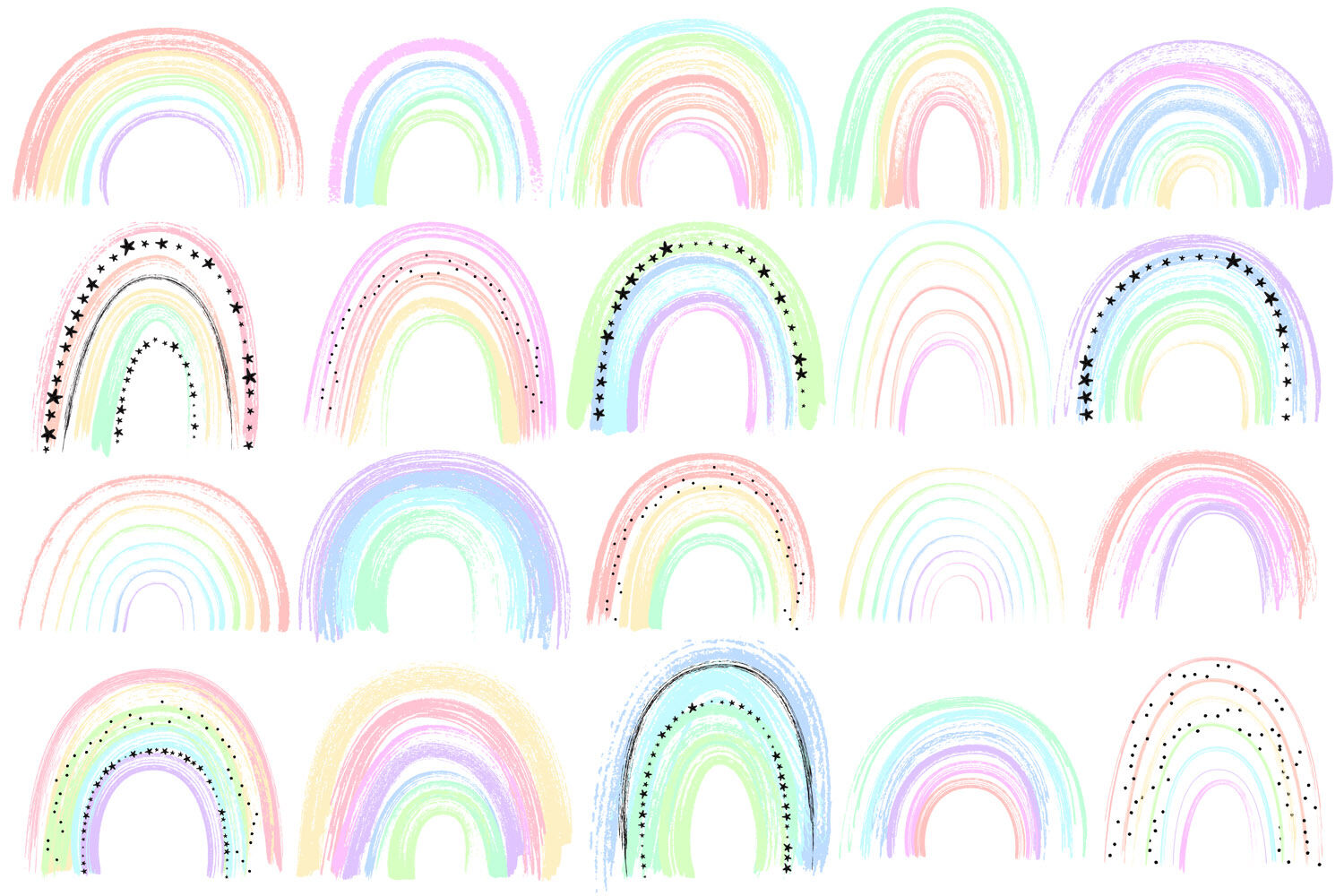 Rainbow Designs Clipart - 212+ SVG PNG EPS DXF File