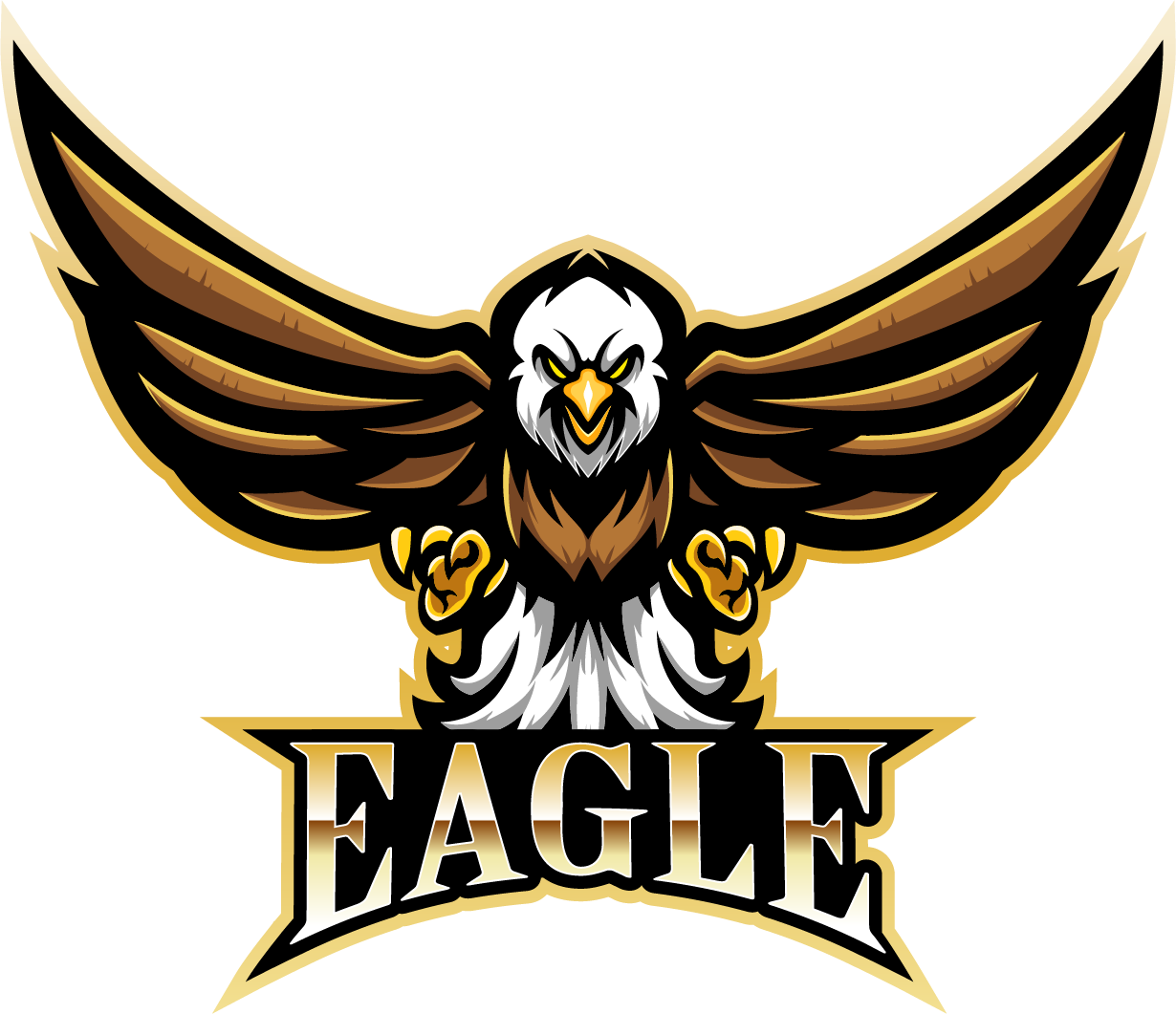 Eagle Esport Mascot Logo By Visink Thehungryjpeg