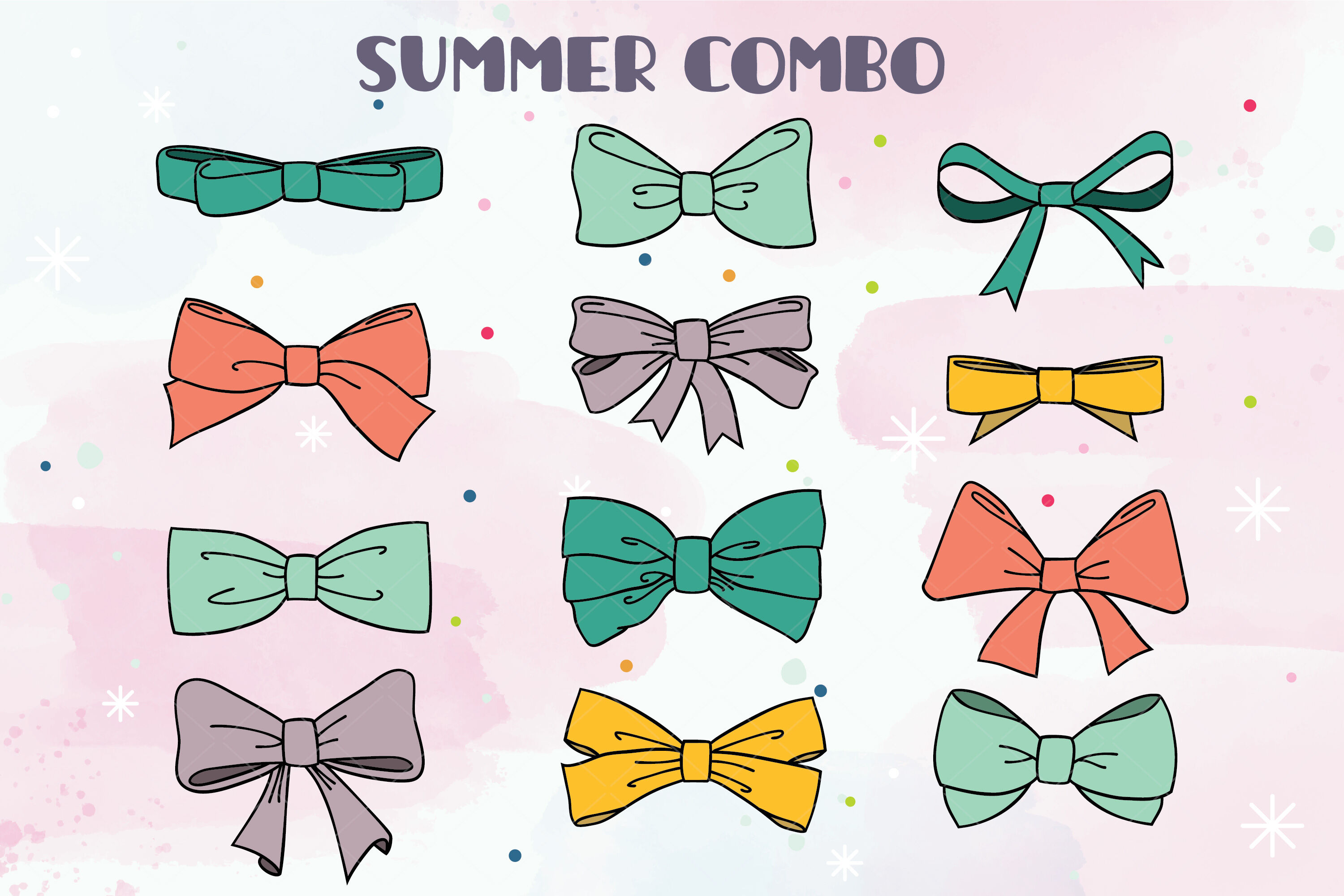 cute bow tie drawing