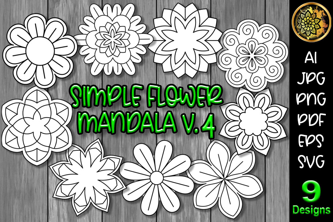 Free Free 111 Simple Flower Mandala Svg SVG PNG EPS DXF File