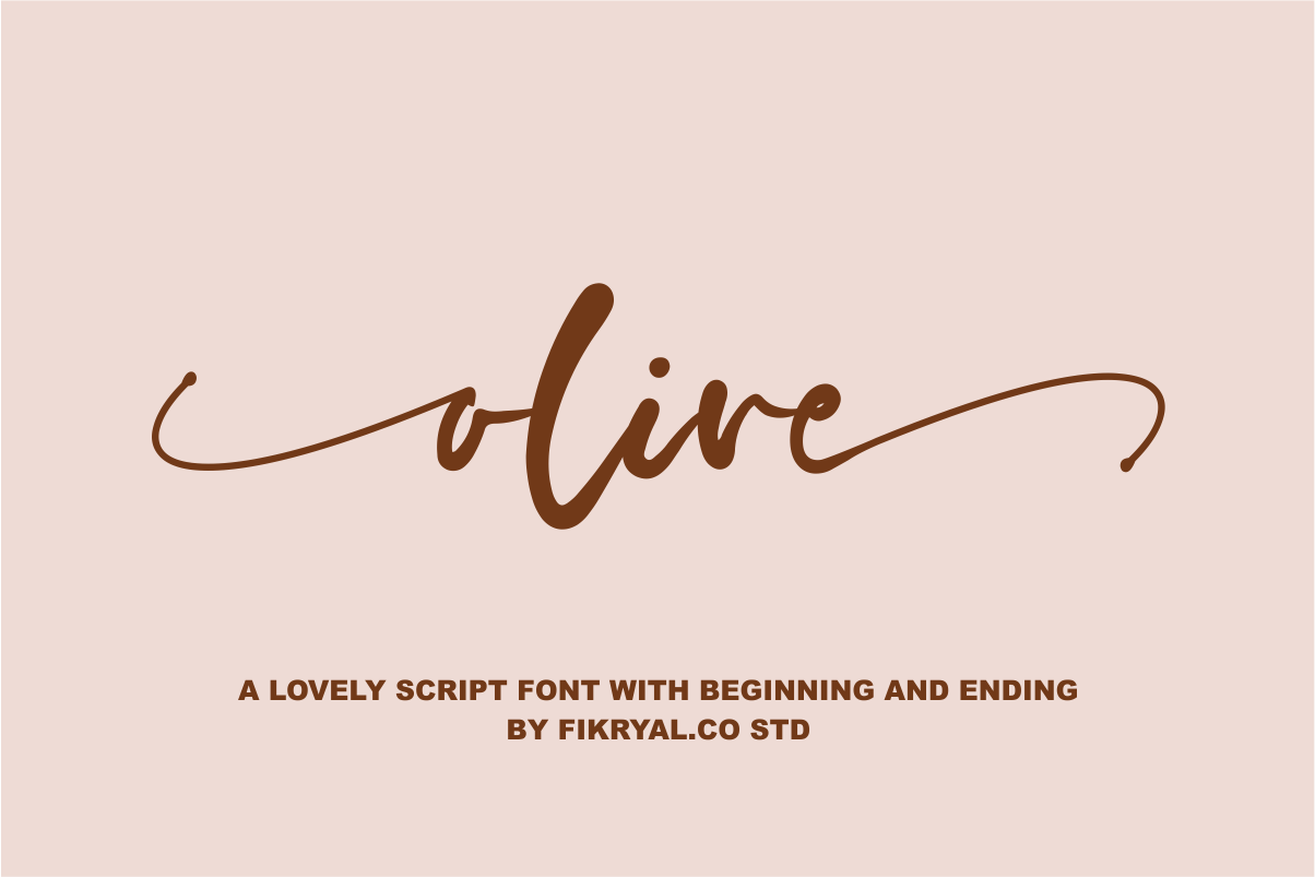Olive Font Is A New Modern Amp Stylish Handwritten Font By Fikryal Co Thehungryjpeg Com